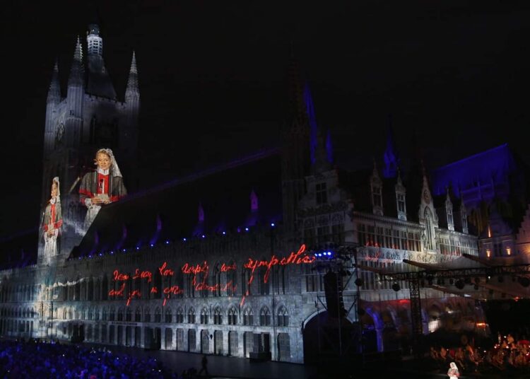 panasonic-projection-for-passchendaele-remembrance-ceremony