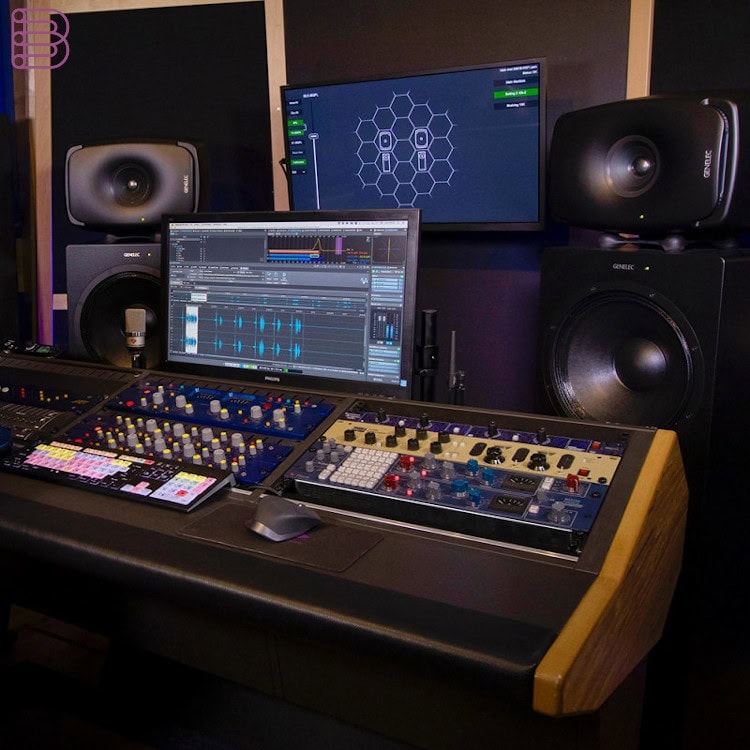 The Genelec Loudspeaker Manager kit: network adapter, measuring microphone and software