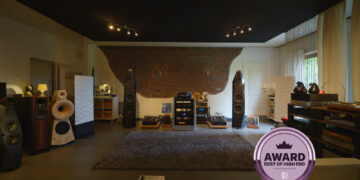 Avalon Acoustics Saga Signature loudspeakers in a showroom setting