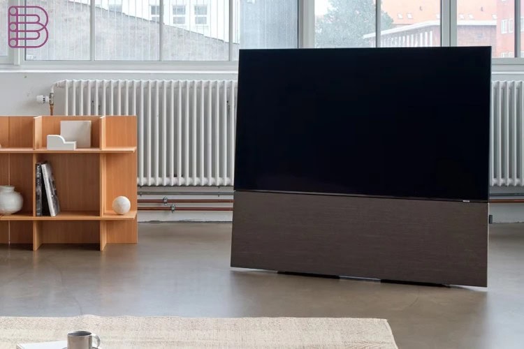 CANVAS soundbar and TV mounted together as a single unit, CANVAS L design
