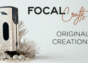 Focal Diva Utopia loudspeaker with Focal Crafts bespoke finish, lifestyle shot