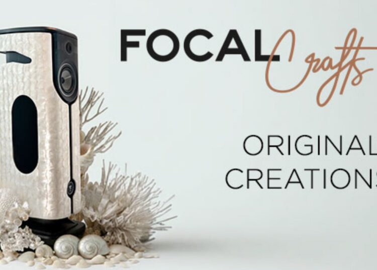 Focal Diva Utopia loudspeaker with Focal Crafts bespoke finish, lifestyle shot