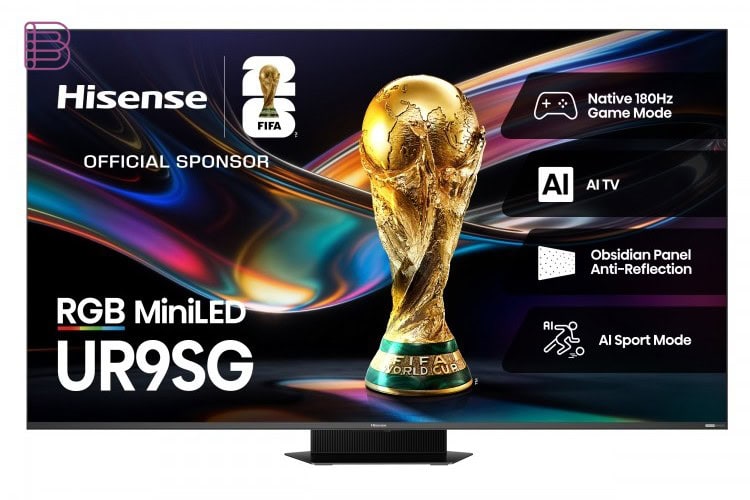 Hisense UR9SG RGB Mini-LED main product shot
