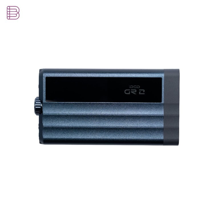 iFi iDSD GR 2 front panel with OLED touchscreen off