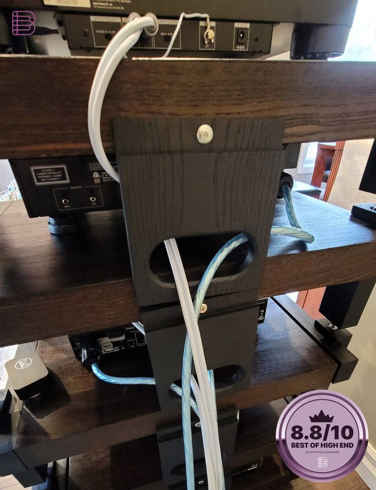 Madera Works Stack Rack cable management system detail
