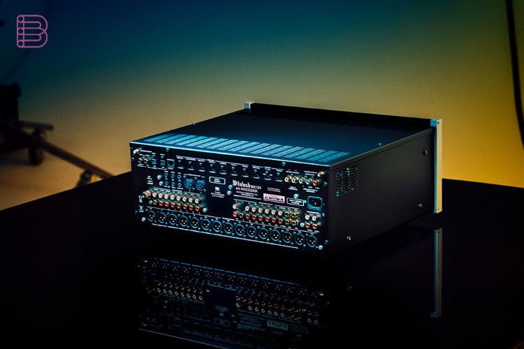 McIntosh MX124 A/V processor in a luxury home theater