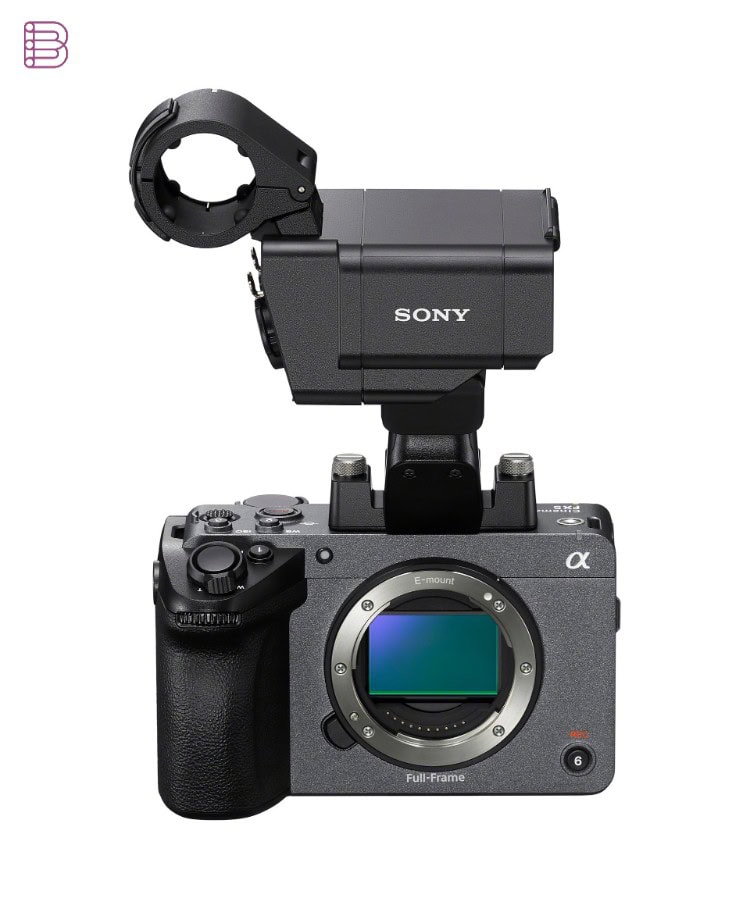 Sony FX5 camera mounted with the new XLR-H2 handgrip