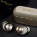 Technics EAH-AZ100 Champagne Gold earbuds and charging case
