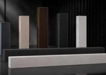 Wisdom Audio Insight P3m Series soundbar and speaker lineup in multiple finishes