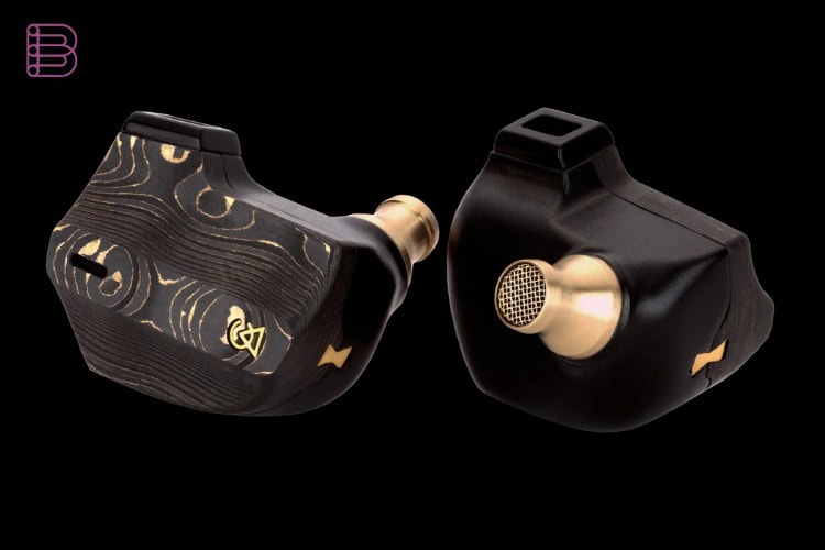 Campfire Audio Chimera nine-driver IEM pair showing the bone conduction housing