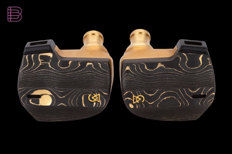 Campfire Audio Chimera IEM pair in the Gold PVD magnesium finish