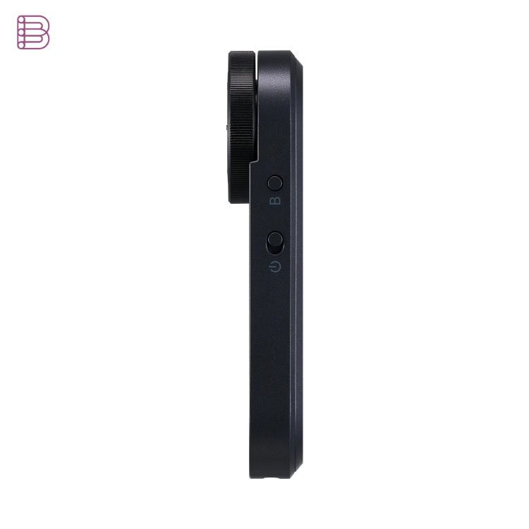 ACTIVO BRO1 remote control side profile showing USB-C port and buttons