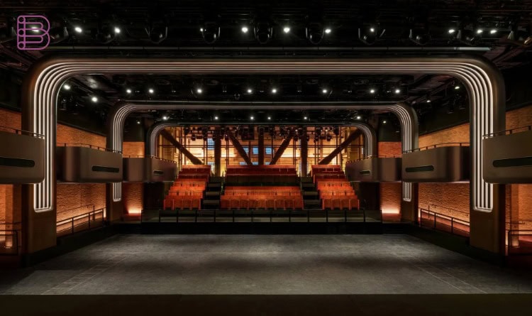 Apple Music Hall stage and 48-speaker spatial sound system