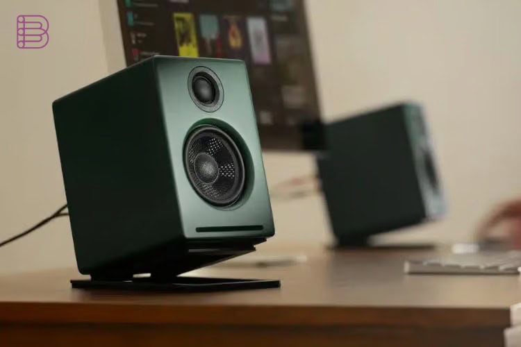 Audioengine A2+ Gen 3 speaker in Matte Green finish