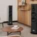 Auer Acoustics Versura V4 floorstanding loudspeakers in a living room