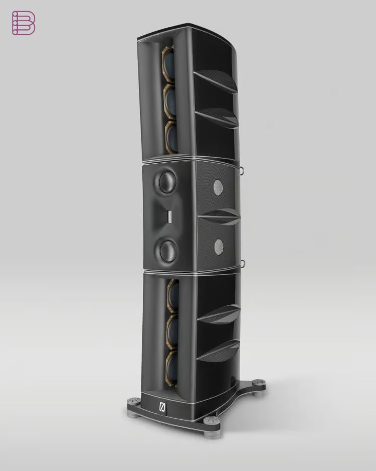 Børresen M8 Gold Signature loudspeaker front side view