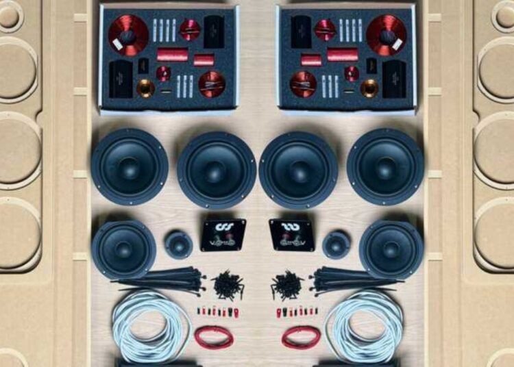 CSS Audio Veritas Three DIY speaker kit contents flat-lay