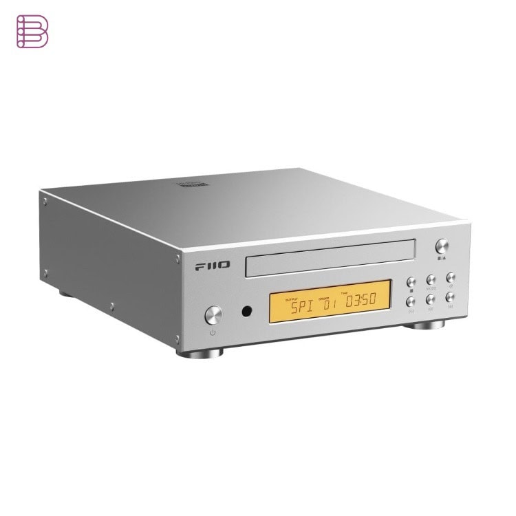 FiiO DP11 desktop CD player in silver finish