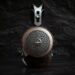 FiiO FT15 planar headphones front view on a dark stone background