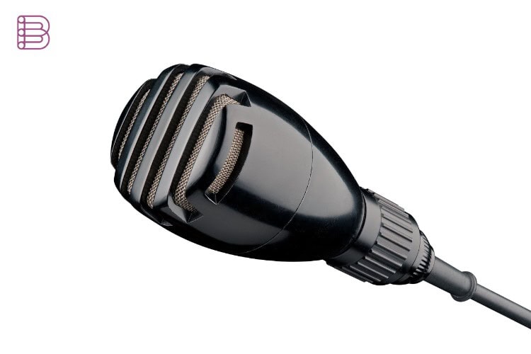 The Sennheiser MD 2 microphone from 1947, the company's first own microphone design