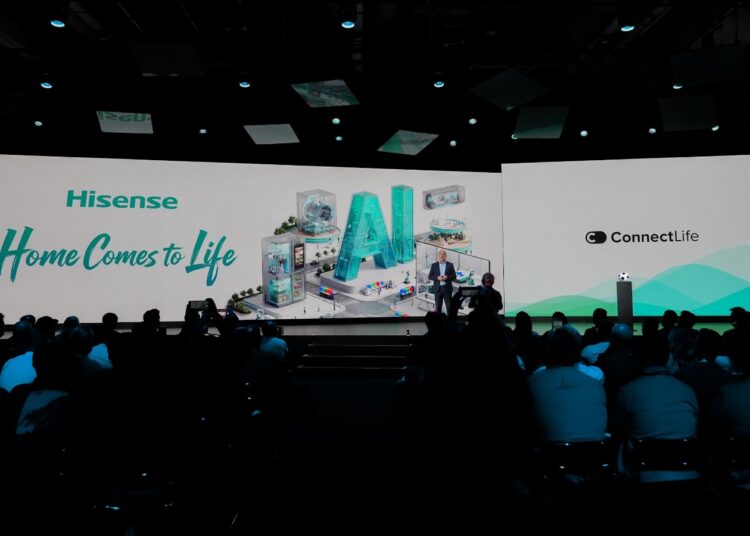 Hisense Companion Living keynote stage at IFA 2026