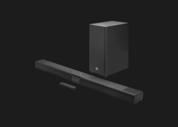 JBL Cinema SB595MK2 soundbar with wireless subwoofer and remote