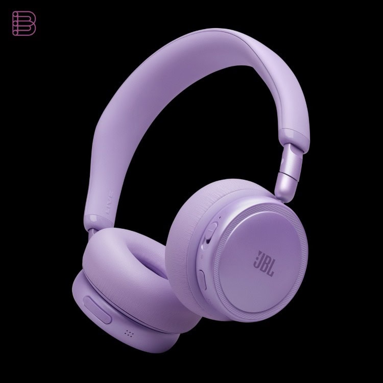 JBL Live 680NC on-ear noise cancelling headphones in lavender