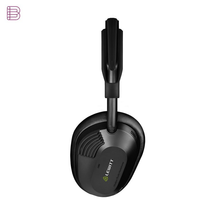 Lewitt LW6 wireless studio headphones side view showing earcup logo