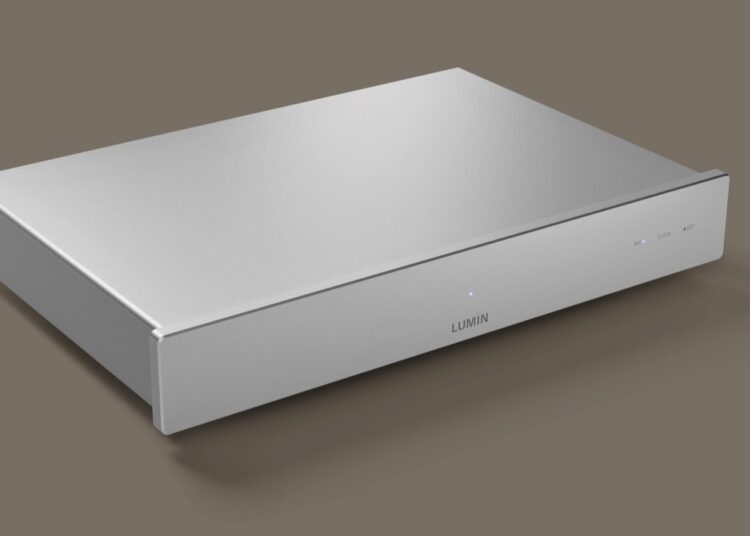 LUMIN N1 audiophile network switch in silver finish