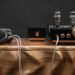 Meze Audio Ultra Cable connected to Empyrean headphones and a tube amplifier