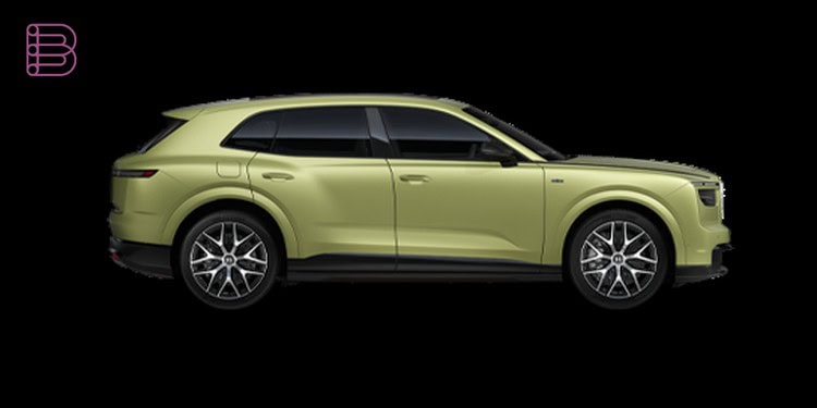 Bentley Torcal electric SUV side profile in green