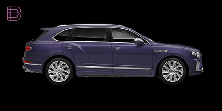 Bentley Torcal electric SUV side profile in purple