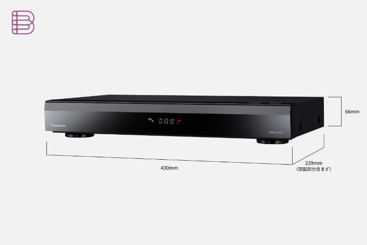 Panasonic DMR-4X1010 4K Blu-ray recorder angled product view