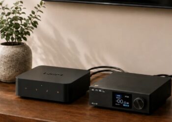 WiiM Pro Plus streamer used as an external DAC, home audio setting