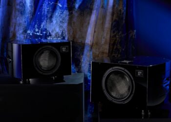 REL Reference No.36 and No.35 subwoofers side by side
