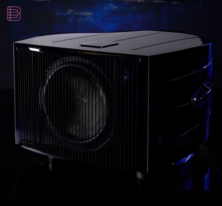 REL Reference No.36 subwoofer three-quarter angle