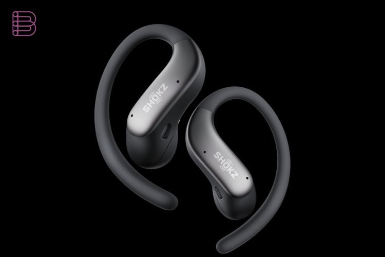 Shokz OpenFit Air 2 earbuds in the black colorway
