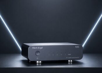 Silent Angel N8S HiFi network switch, hero visual
