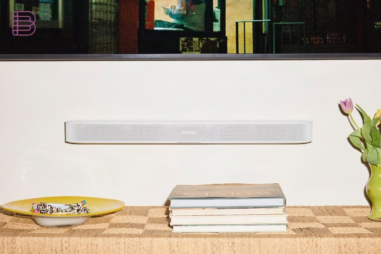Sonos Beam Ultra soundbar wall-mounted beneath a TV