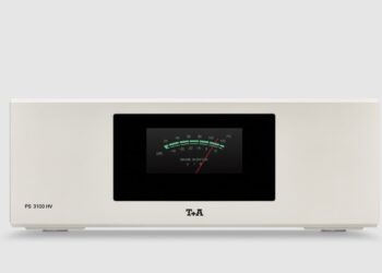 T+A PS 3100 HV power supply front view with VU meter
