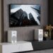 Tangent Spectrum II X5 Active BT speakers below a TV, connected via HDMI ARC in a living room