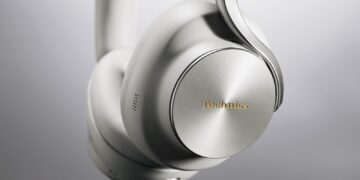Technics EAH-A1000 flagship wireless over-ear headphones in silver finish