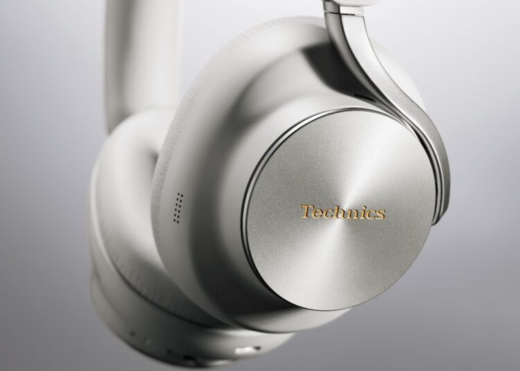 Technics EAH-A1000 flagship wireless over-ear headphones in silver finish