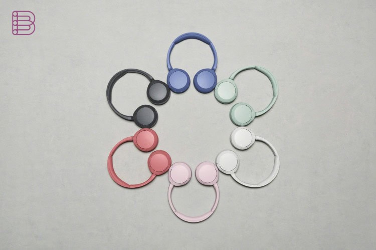 The Sony WH-CH530 wireless headphones shown in all six available colours