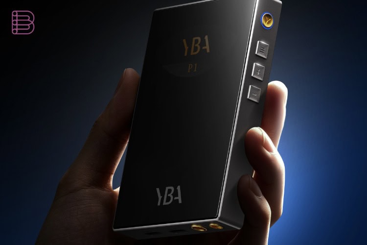 YBA VIBE P1 rear panel showing USB-C data and power ports