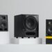 ADAM Audio Sub8 PRO subwoofer shown with A Series studio monitors