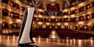 Aequo Audio Ensium loudspeaker on a theatre stage