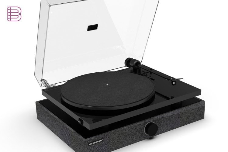 Andover Audio SpinBase 2 turntable speaker with IsoGroove platform