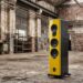 AudioSolutions Overture G4 floorstanding loudspeaker in an industrial loft setting