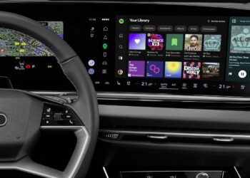 Native Spotify app on the Audi MMI display
